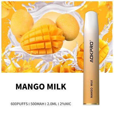 il latte 600 del mango 500mAh soffia baccello precompilato di plastica duro eliminabile Vape di Vape