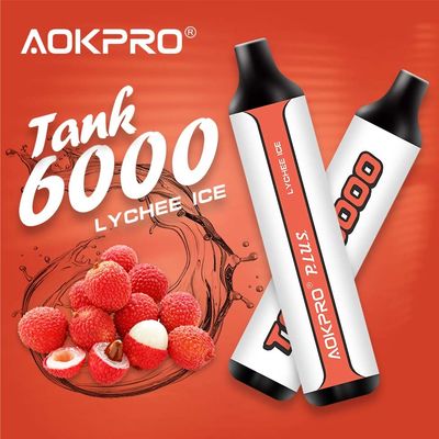 Tipo-c eliminabile porto Mesh Coil della penna di Vape di 6000 soffi di acciaio inossidabile di PCTG