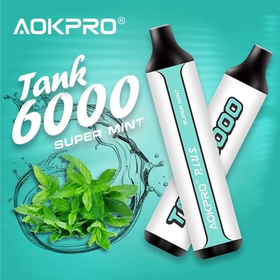 Penna eliminabile 600mAh di Vape USB-C Vape del soffio di AOKPRO Mesh Coil 6000
