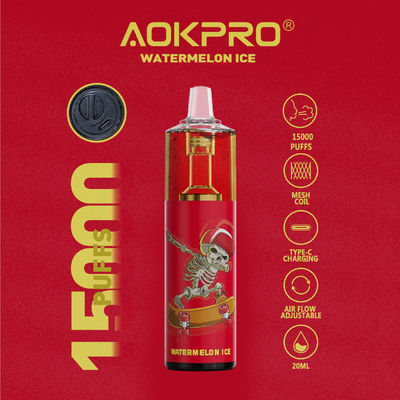 Uva liquida astuta di capacità del vaporizzatore 18ml dello schermo di USB-C e sapori ecc